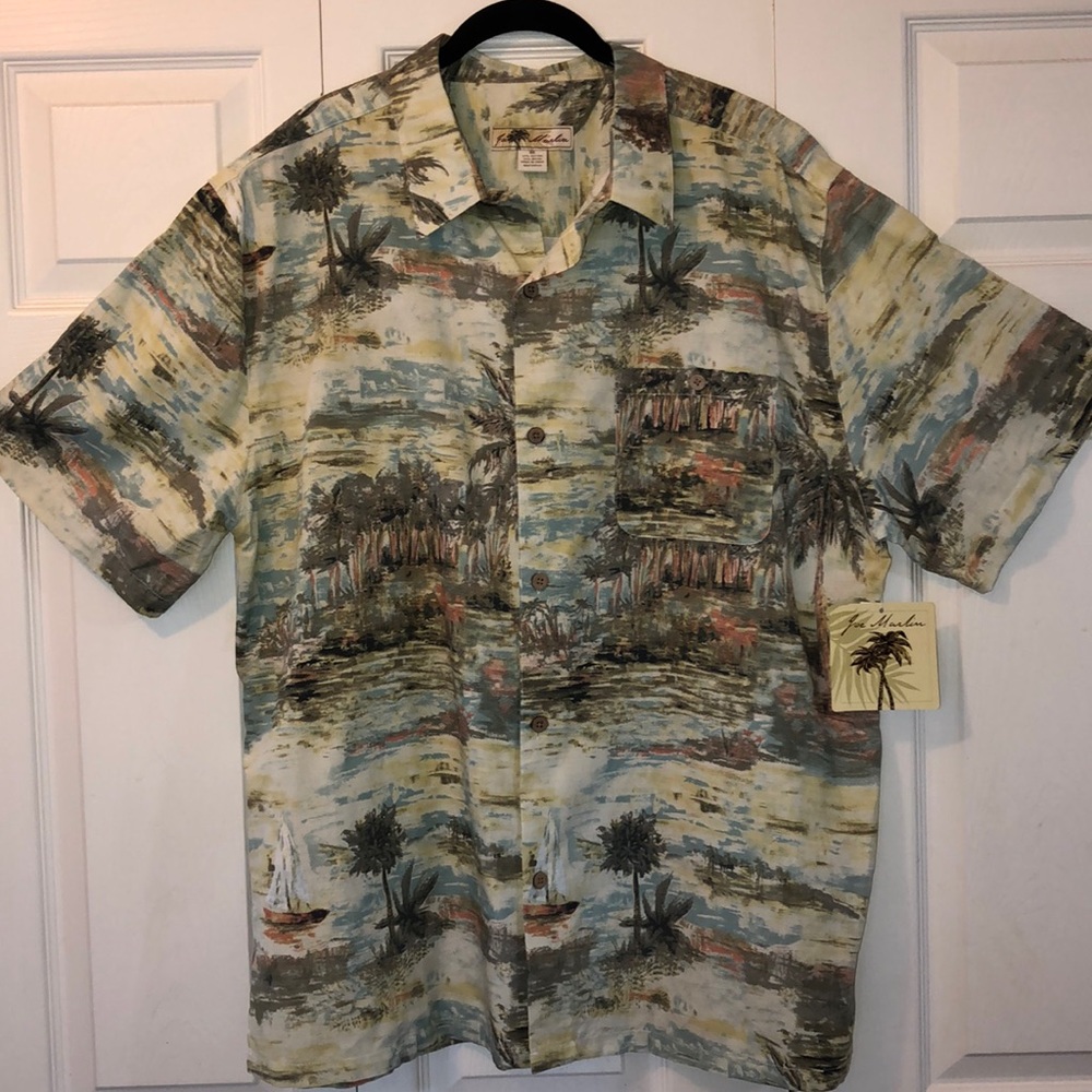 NWT JOE MARLIN Hawaiian Shirt